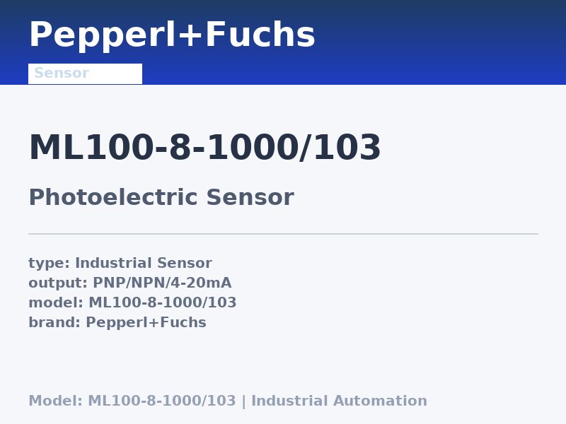 Pepperl+Fuchs ML100-8-1000/103