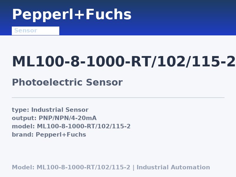 Pepperl+Fuchs ML100-8-1000-RT/102/115-2