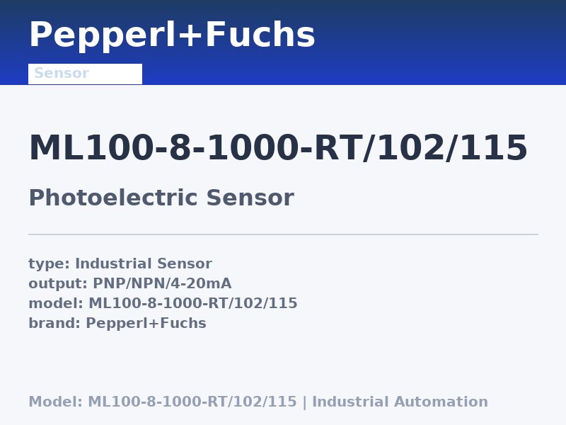 Pepperl+Fuchs ML100-8-1000-RT/102/115