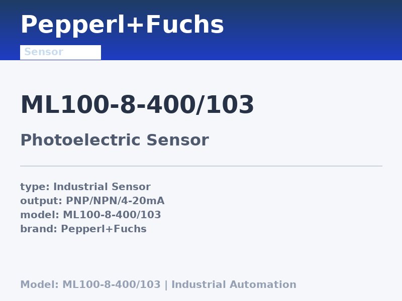 Pepperl+Fuchs ML100-8-400/103