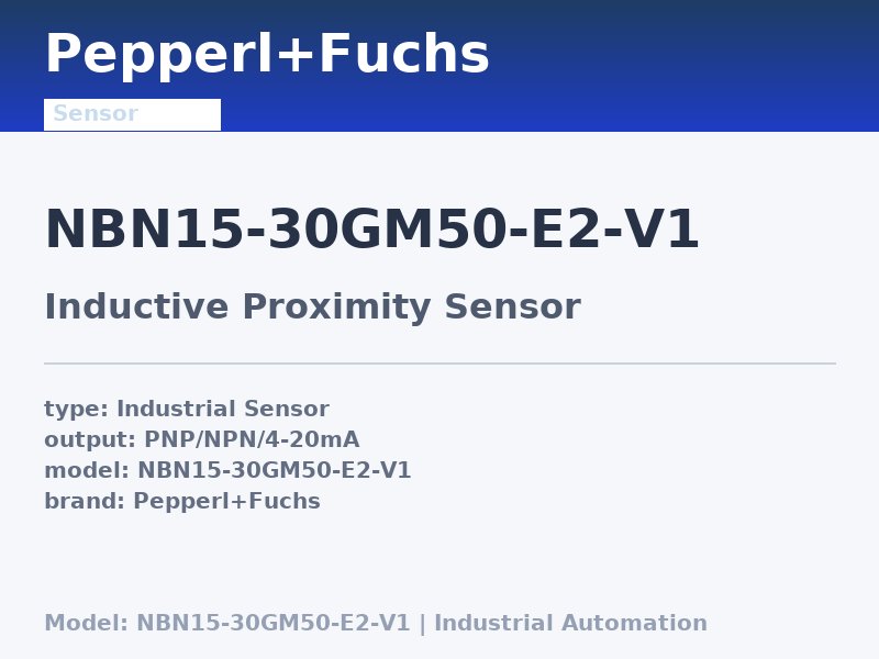 Pepperl+Fuchs NBN15-30GM50-E2-V1