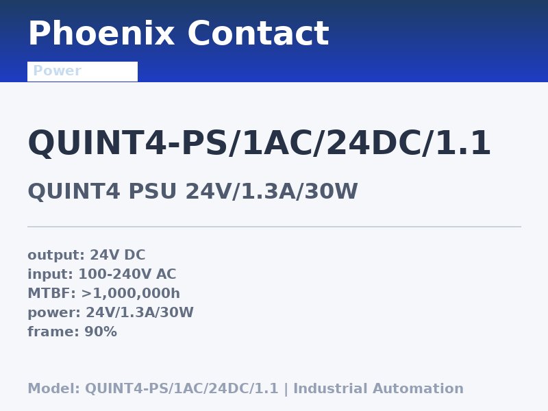 Phoenix Contact QUINT4-PS/1AC/24DC/1.1