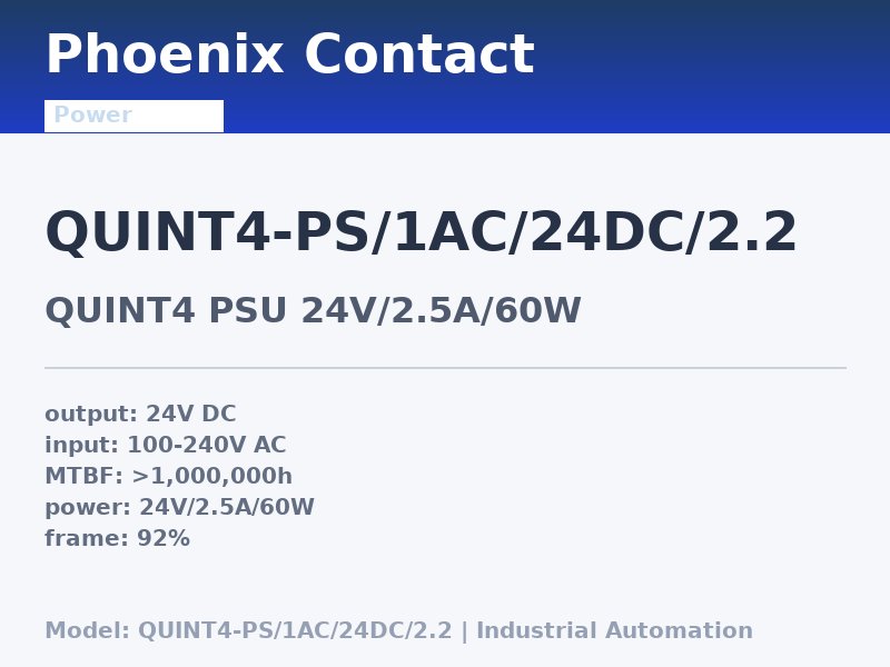 Phoenix Contact QUINT4-PS/1AC/24DC/2.2