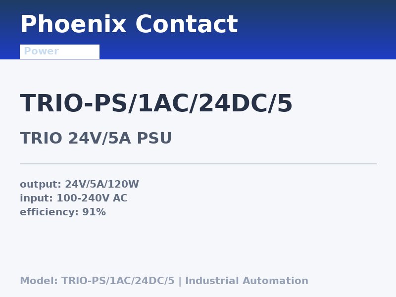 Phoenix Contact TRIO-PS/1AC/24DC/5