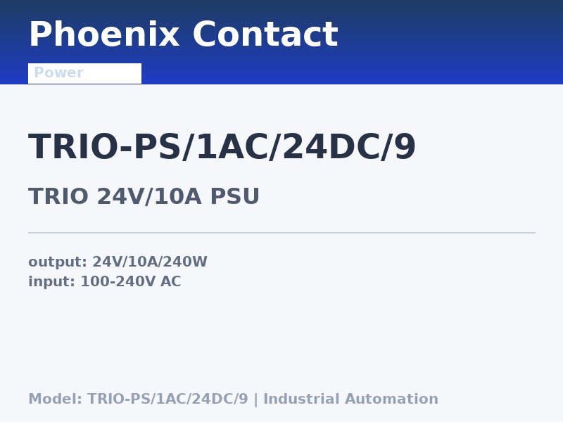 Phoenix Contact TRIO-PS/1AC/24DC/9