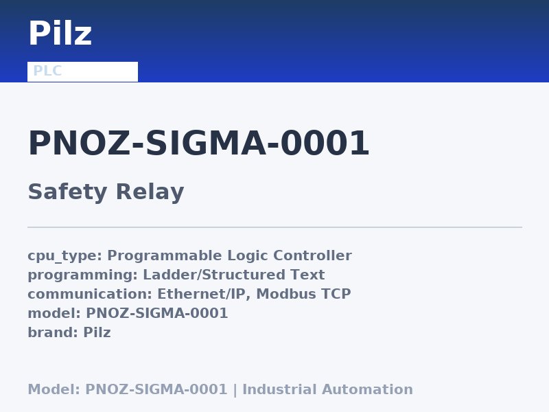 Pilz PNOZ-SIGMA-0001