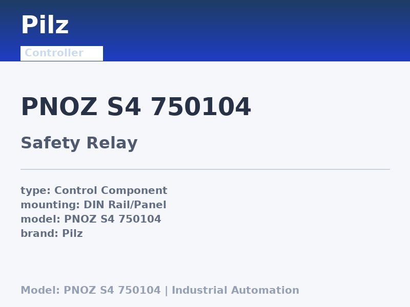 Pilz PNOZ S4 750104