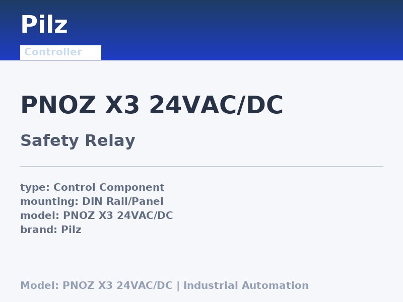 Pilz PNOZ X3 24VAC/DC