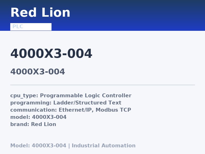 Red Lion 4000X3-004