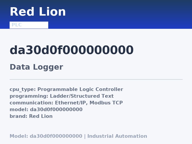 Red Lion DA30D0F000000000