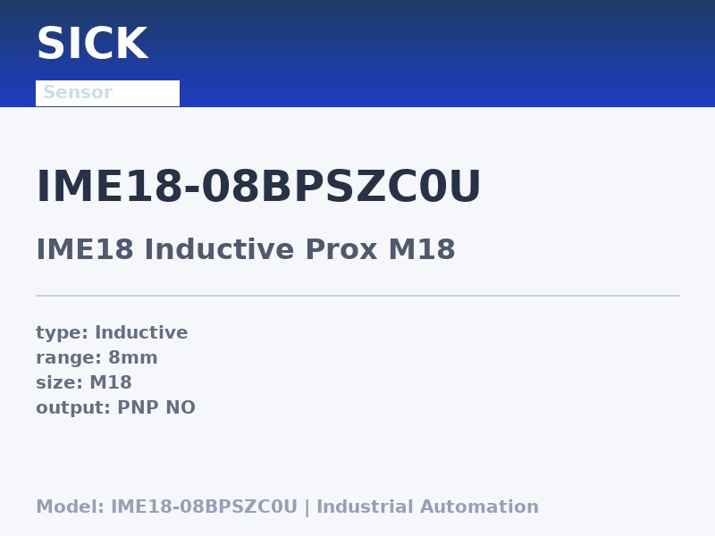 SICK IME18-08BPSZC0U