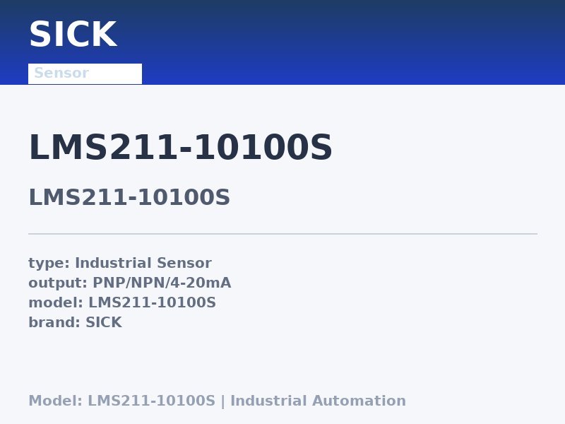 SICK LMS211-10100S