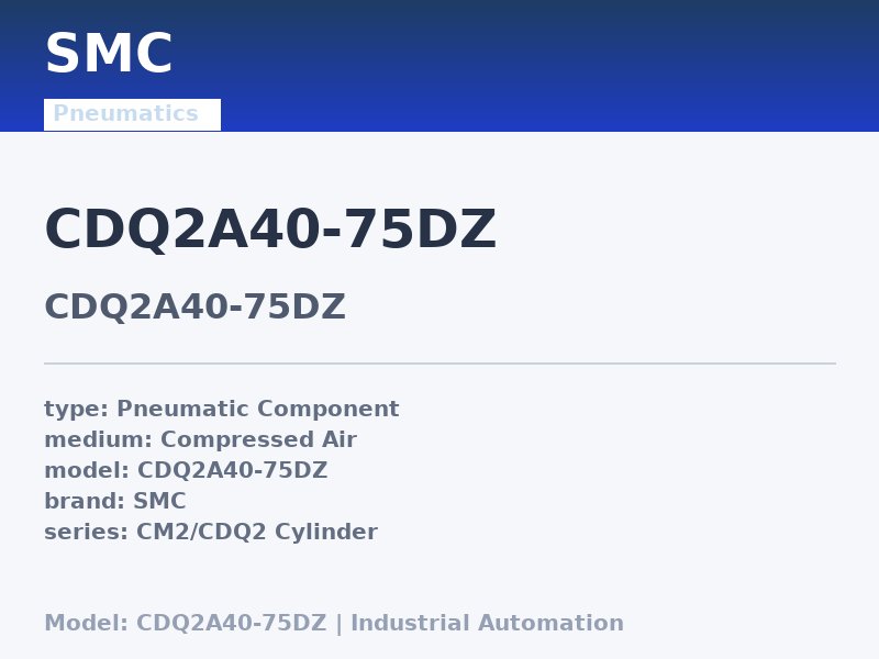 SMC CDQ2A40-75DZ
