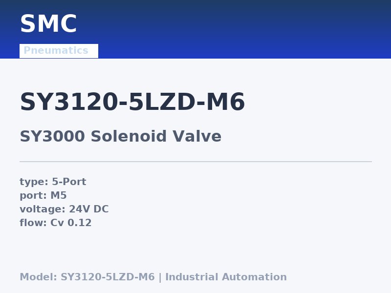 SMC SY3120-5LZD-M6