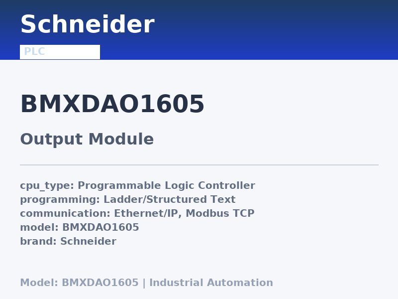 Schneider BMXDAO1605