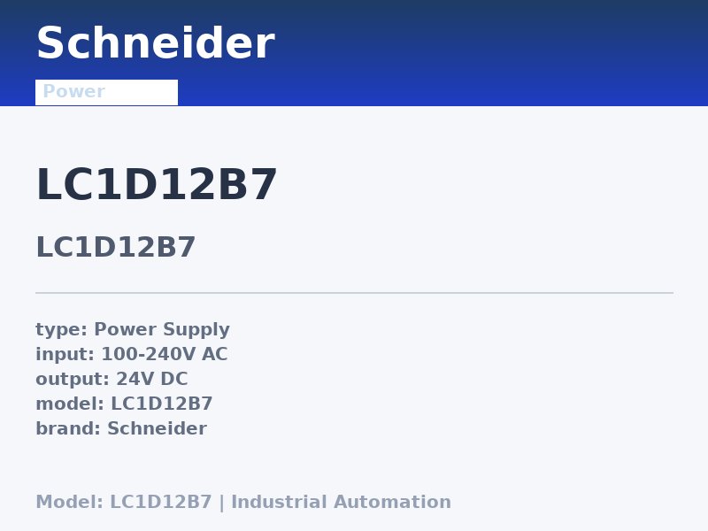 Schneider LC1D12B7