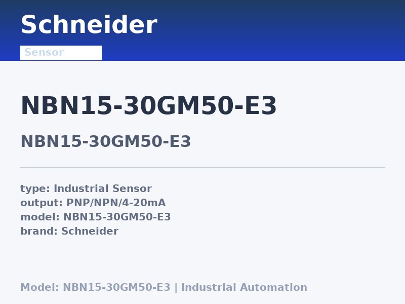 Schneider NBN15-30GM50-E3