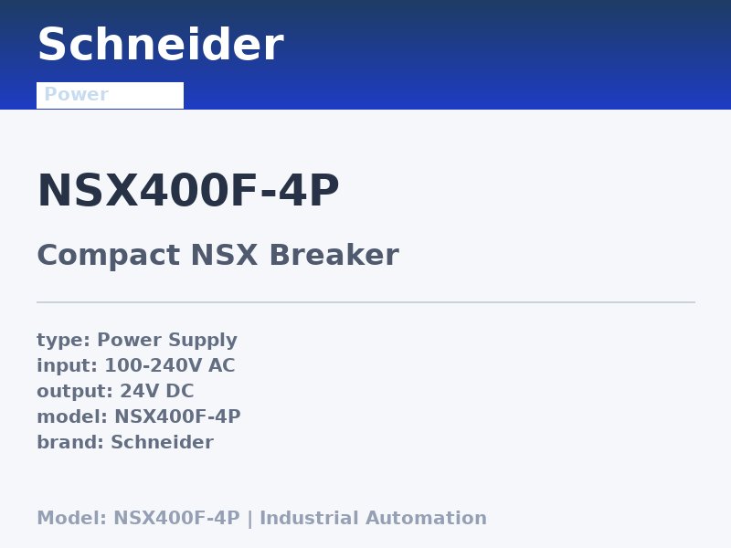 Schneider NSX400F-4P