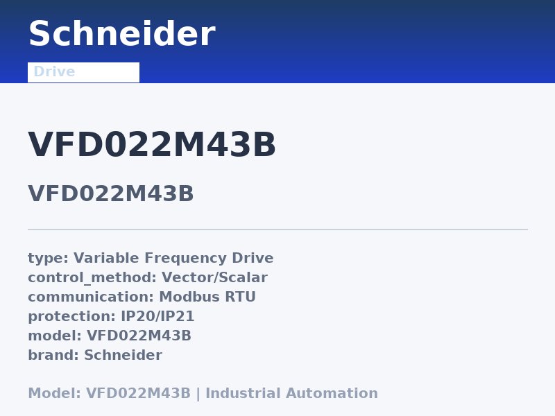 Schneider VFD022M43B