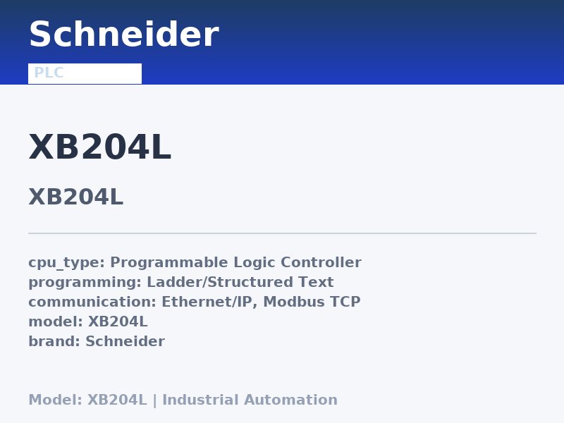 Schneider XB204L