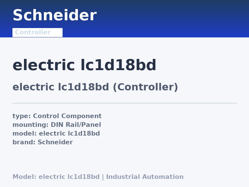 Schneider electric lc1d18bd