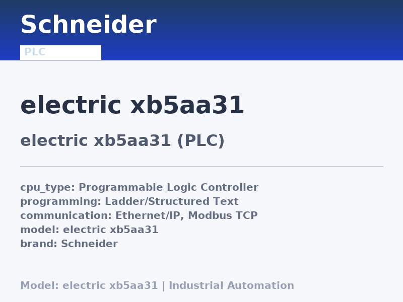 Schneider electric xb5aa31