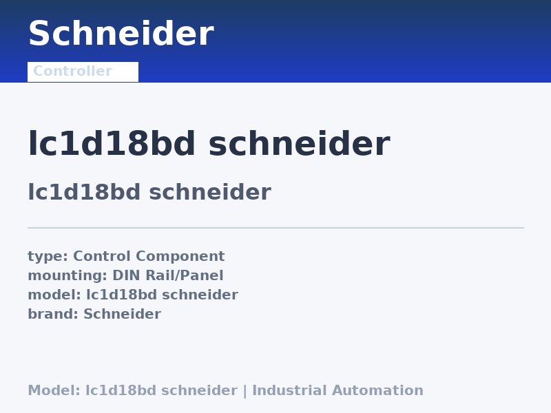 Schneider lc1d18bd schneider