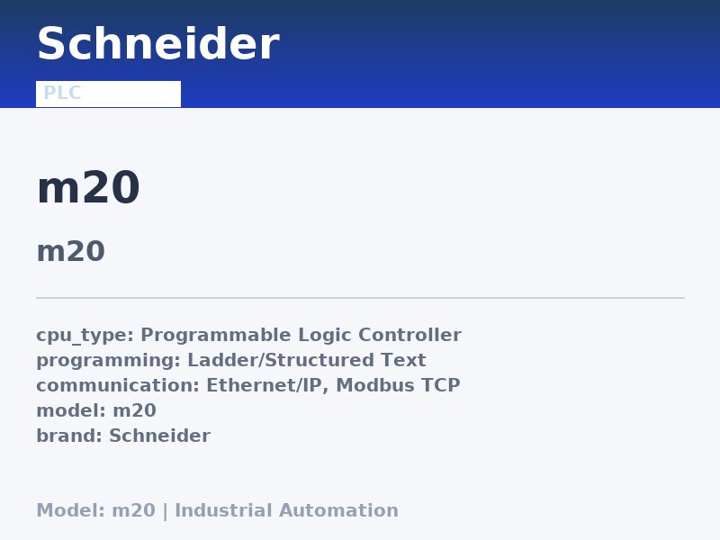 Schneider M20