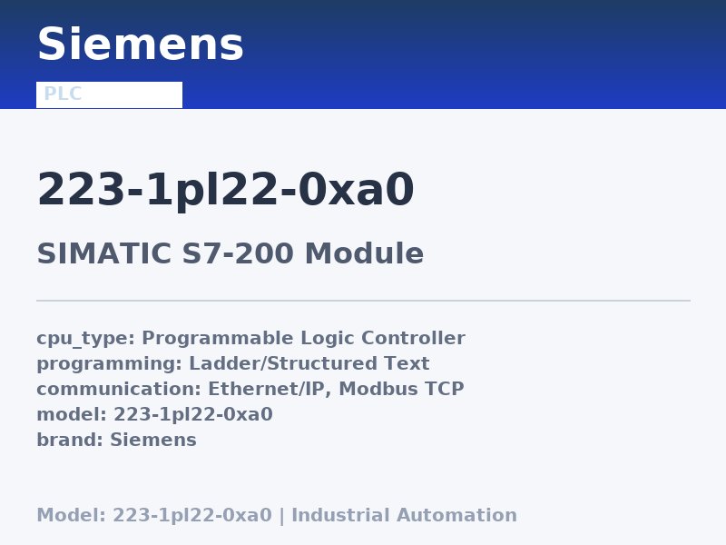 Siemens 223-1PL22-0XA0
