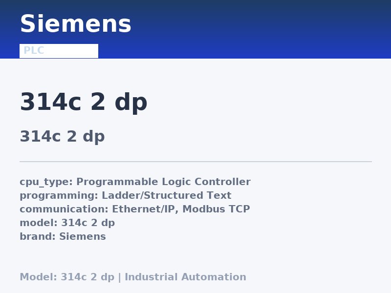 Siemens 314c 2 dp