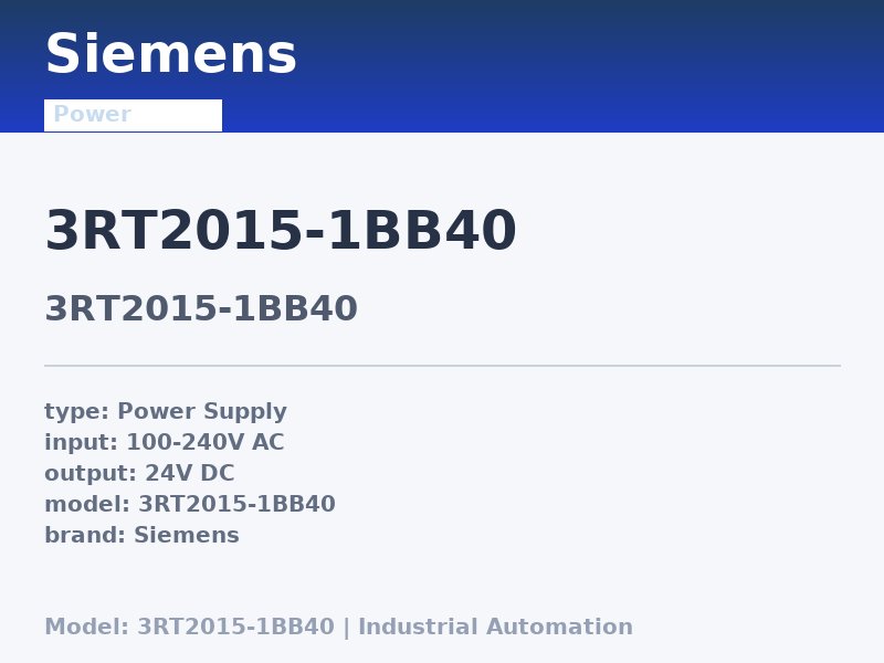 Siemens 3RT2015-1BB40