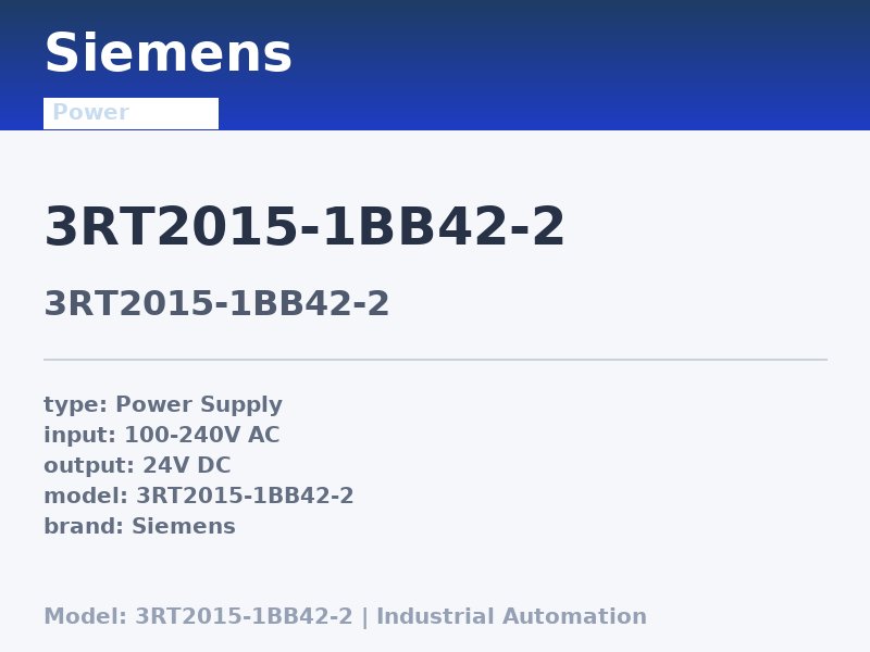 Siemens 3RT2015-1BB42-2