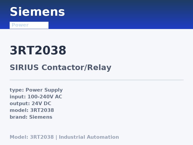 Siemens 3RT2038