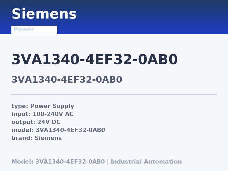 Siemens 3VA1340-4EF32-0AB0