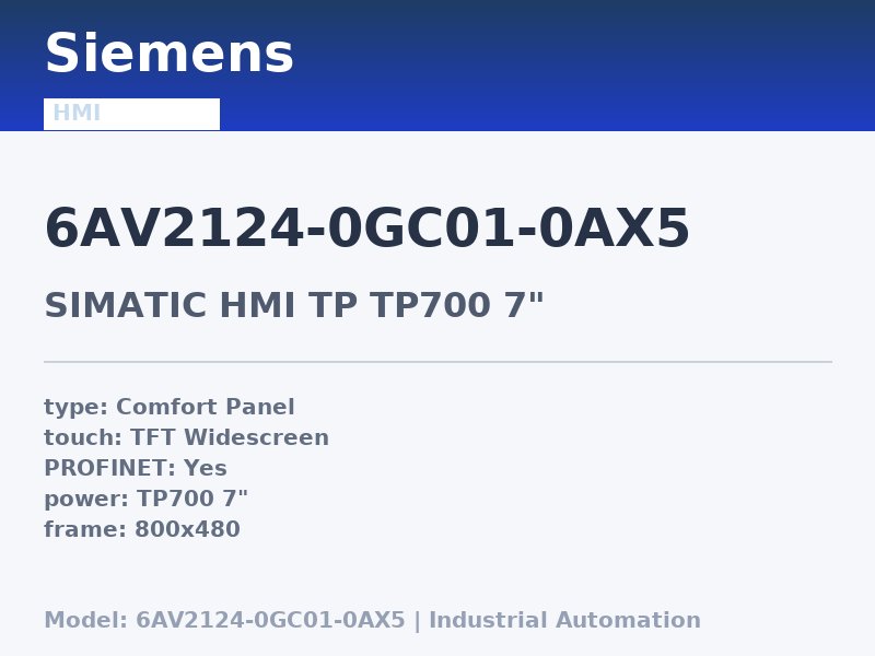 Siemens 6AV2124-0GC01-0AX5