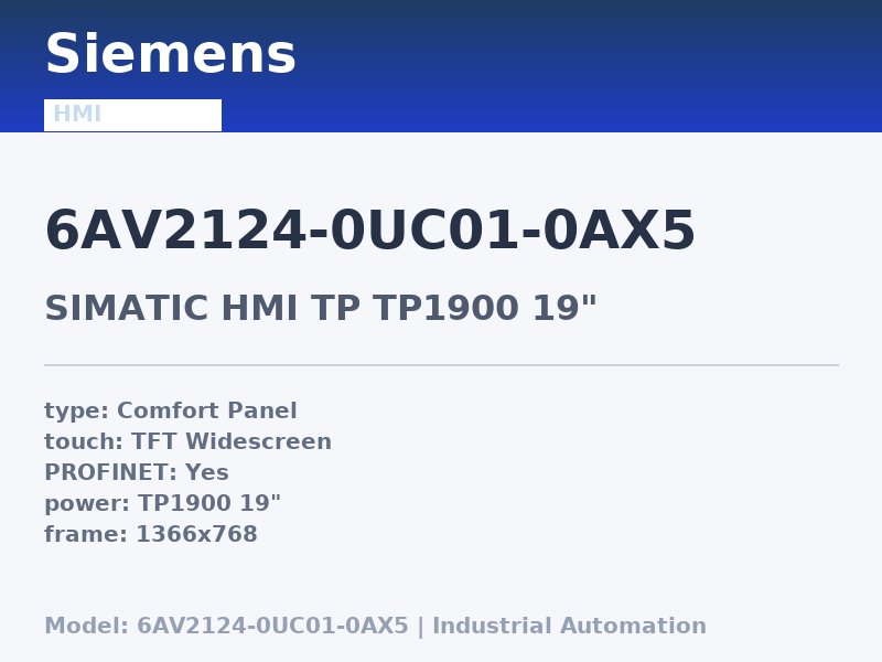 Siemens 6AV2124-0UC01-0AX5
