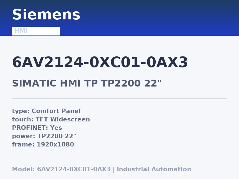 Siemens 6AV2124-0XC01-0AX3