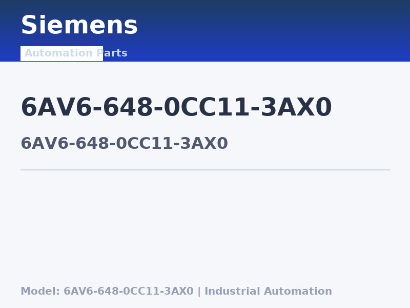 Siemens 6AV6-648-0CC11-3AX0
