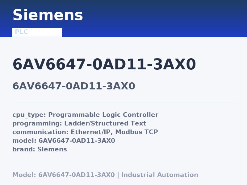 Siemens 6AV6647-0AD11-3AX0