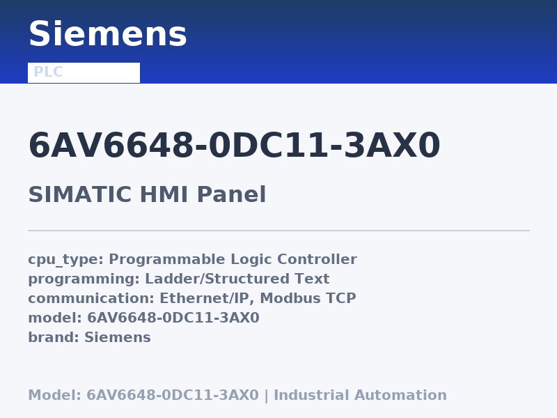Siemens 6AV6648-0DC11-3AX0