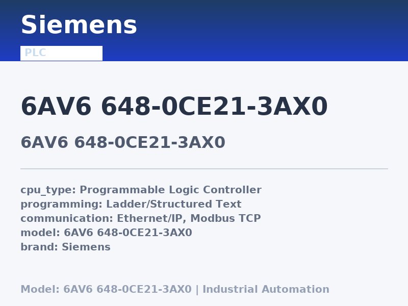 Siemens 6AV6 648-0CE21-3AX0