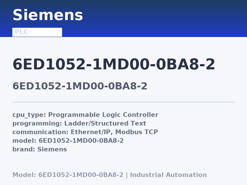 Siemens 6ED1052-1MD00-0BA8-2