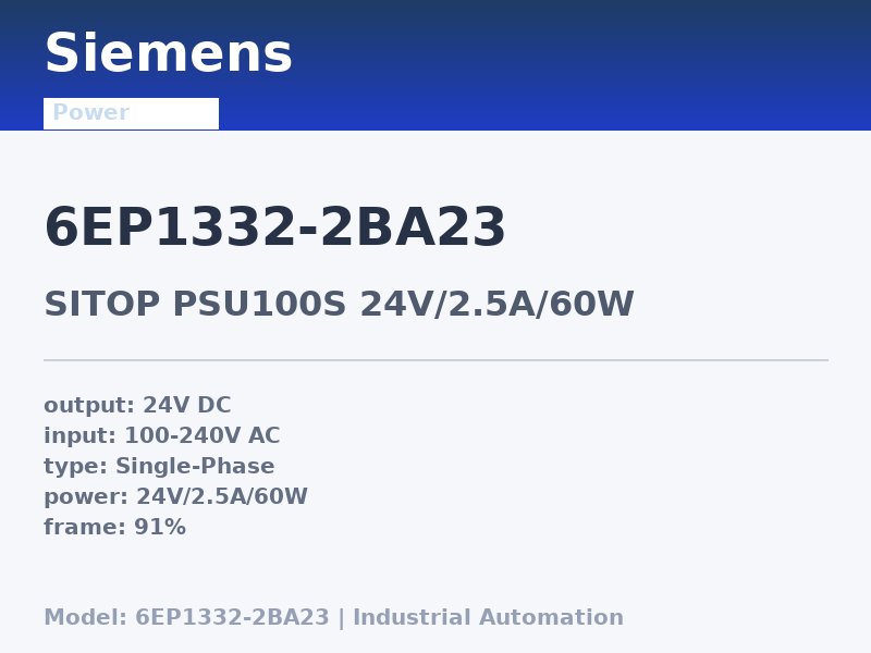 Siemens 6EP1332-2BA23