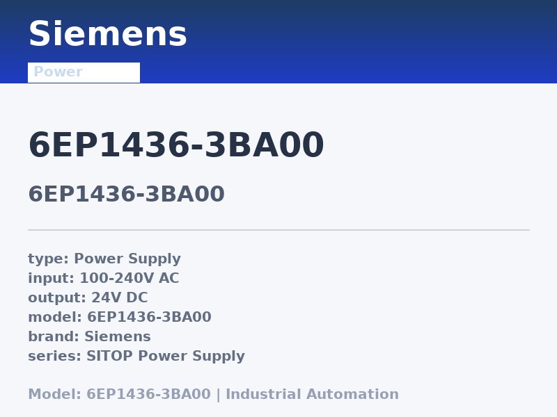 Siemens 6EP1436-3BA00