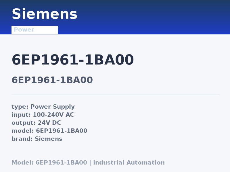 Siemens 6EP1961-1BA00