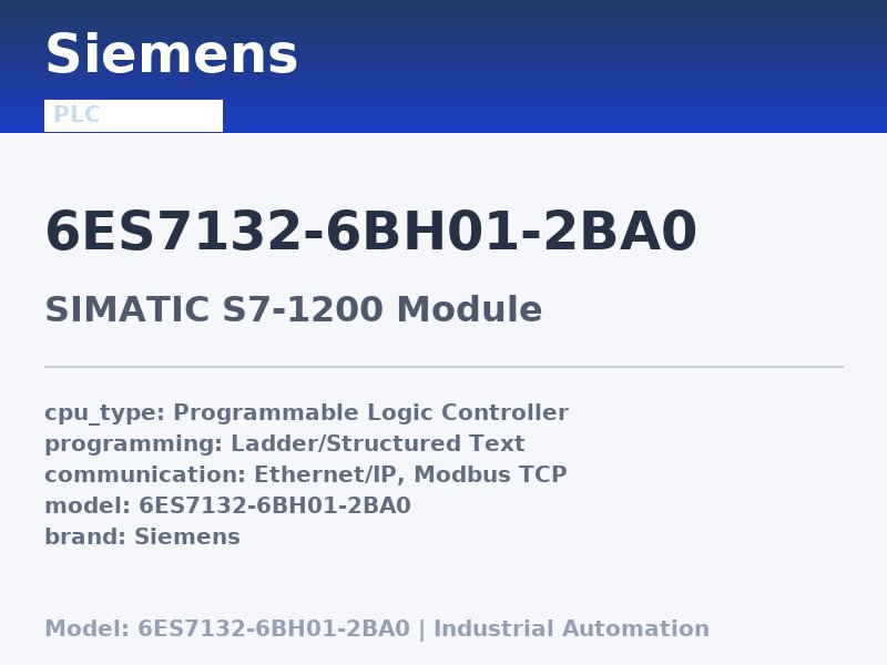 Siemens 6ES7132-6BH01-2BA0