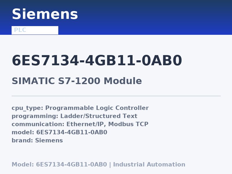Siemens 6ES7134-4GB11-0AB0