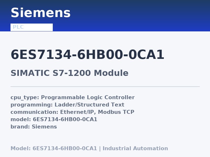 Siemens 6ES7134-6HB00-0CA1