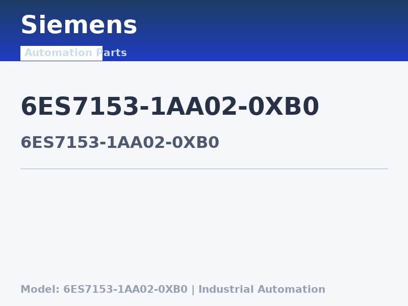 Siemens 6ES7153-1AA02-0XB0
