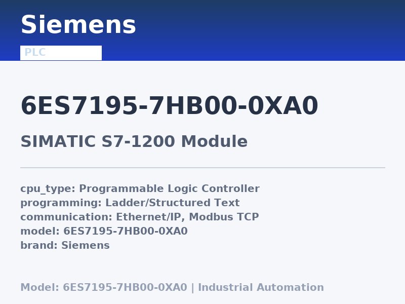 Siemens 6ES7195-7HB00-0XA0